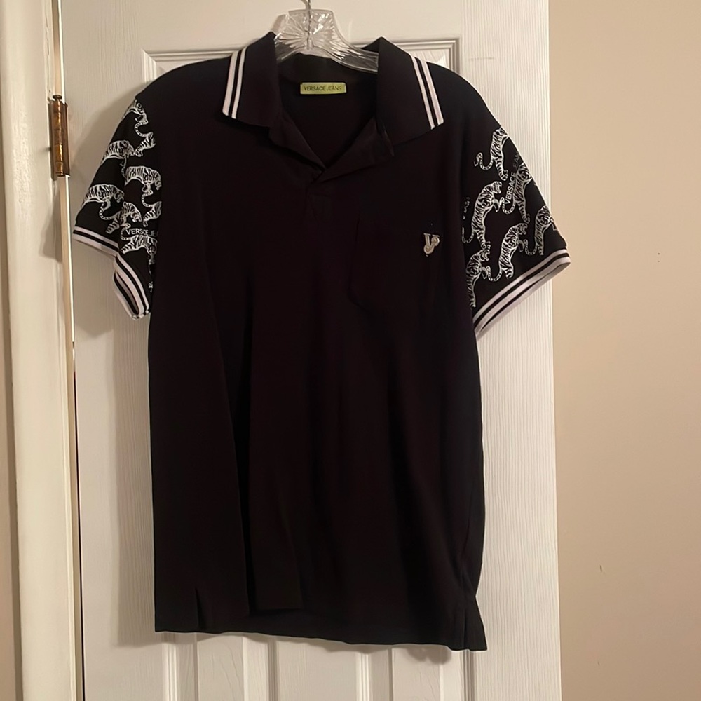 Versace Jeans Tiger Sleeve Polo